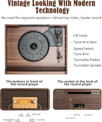 OTIC All-in-One Vinyl Record Player - Image 8