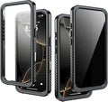 for iPhone 16 Pro Case Waterproof, Built-in Privacy Screen & HD Screen Double by AMILIFECASES