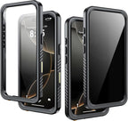 for iPhone 16 Pro Case Waterproof, Built-in Privacy Screen & HD Screen Double by AMILIFECASES