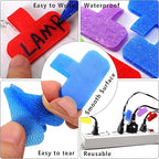 80 Pieces Self-Adhesive Cable Labels Multi-Color Cord Wire Labels, Nylon - Image 3