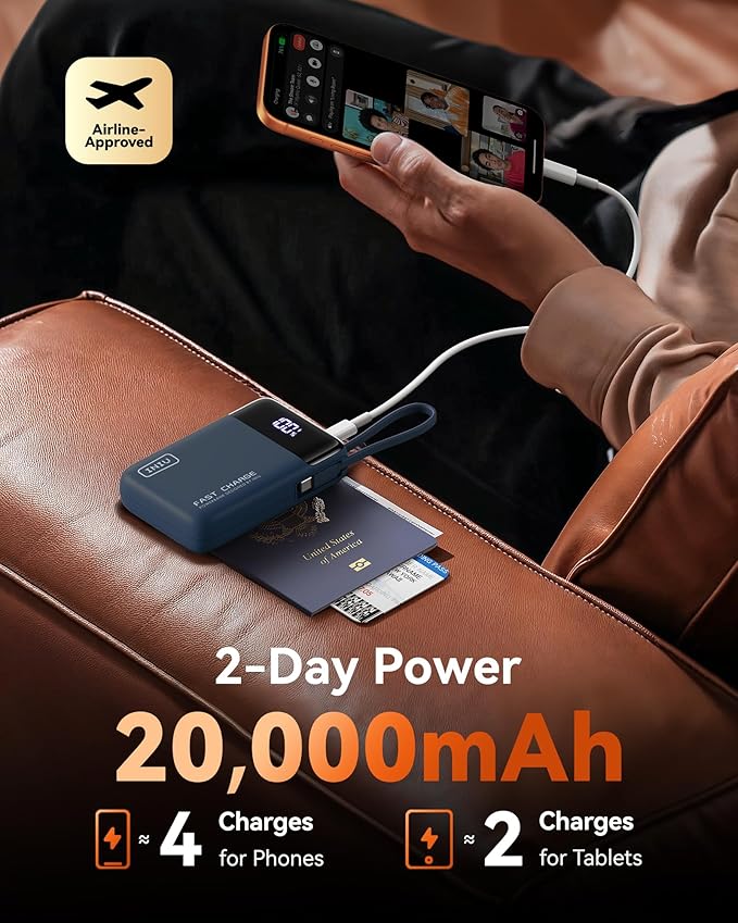 INIU 20000mAh Power Bank, Small 45W PD Fast Charging Portable Charger - Image 5