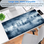 Forest Nature Scenery Mountain Desk Pad Extra Large 31.5"x15.7" Gaming Mouse - Image 2