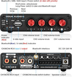 4 Channel Bluetooth Amplifier, 50W x 4 Audio Power Amp, Hi-Fi Home Stereo - Image 8