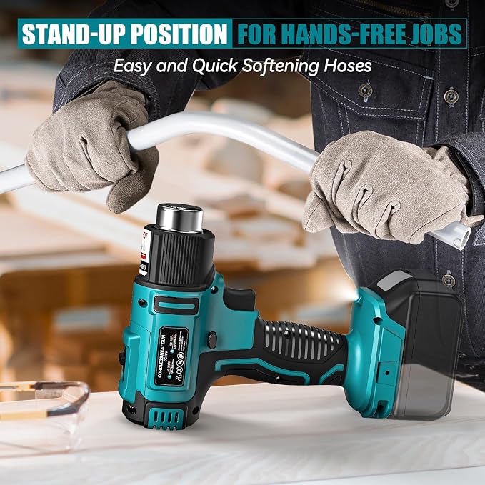LIVOWALNY Cordless Heat Gun Compatible - 350W 122℉-1022℉ Adjustable Portable - Image 7