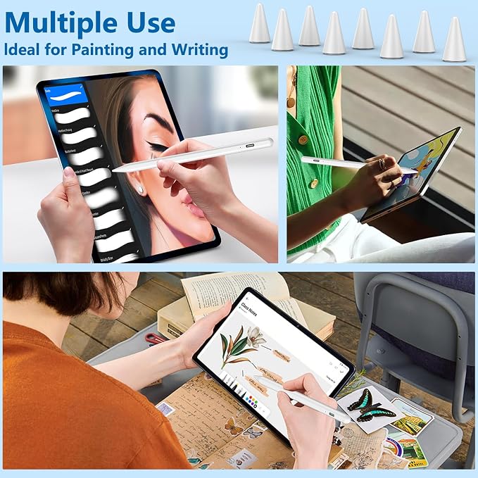 8 Pack Apple Pencil Tips, Replacement Tips Only Compatible - Image 7