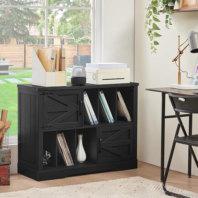 Large Record Player Stand with Vinyl Storage Up to 450 Albums, 39 Inch - Image 7