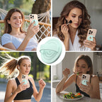 Magnetic Phone Ring Grip Holder, Silicone Finger Loop Grip, Compatible - Image 2