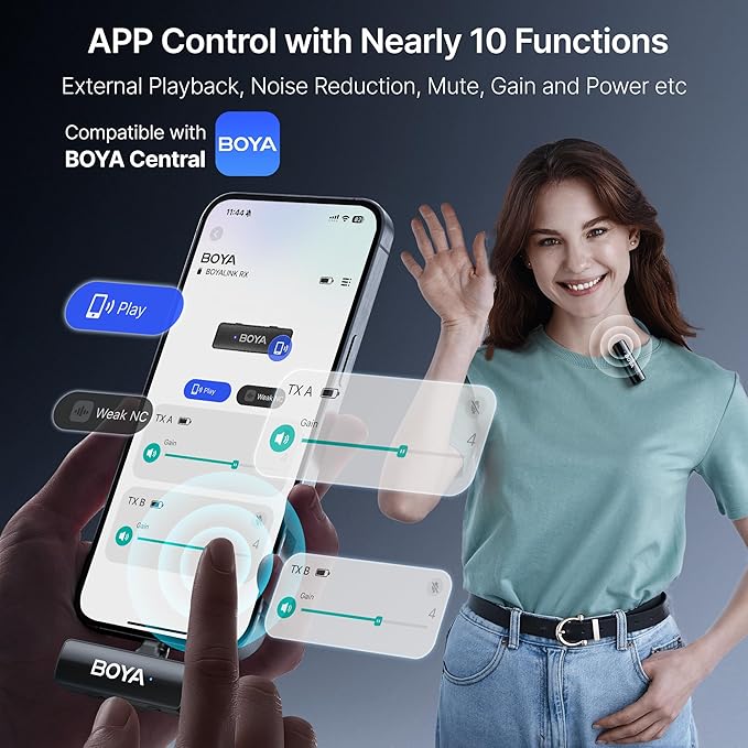 BOYA BOYALINK 2 A1 Wireless Lavalier Microphone - Image 8