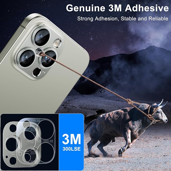 Esanik Upgrade 2 Pack for iPhone 16 Pro/iPhone 16 Pro Max Camera Lens Protector - Image 5