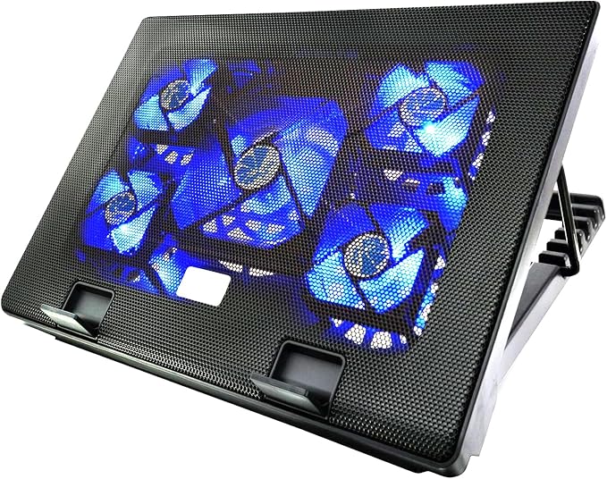 Laptop Cooling Pad 17inch 15.6 14 13 12inch Gaming Cooler Pad Chill Mat 5 Quiet - Image 3
