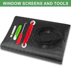 48"X236" Window Screen Replacement Kit, 6 in 1 Window Screen Door Repair Kit - Image 4