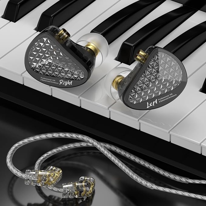 KZ AS16 Pro 8 Balance Armatures in-Ear Earphone, Pro HiFi IEMs Music Earbuds - Image 7