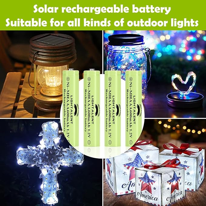 Lightalent Ni-MH AAA Rechargeable Batteries, Triple A High Capacity 1.2V - Image 2