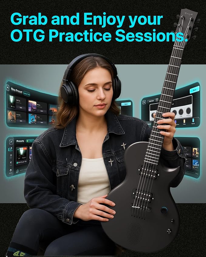 Enya Electric Guitar Nova Go Sonic Smart Electric Carbon Fiber Guitarra - Image 5