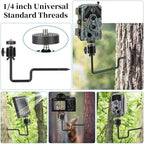4 Pcs Trail Camera Tree Mount, 1/4" x 20 Screw, 360° Rotatable Interface Tree - Image 6