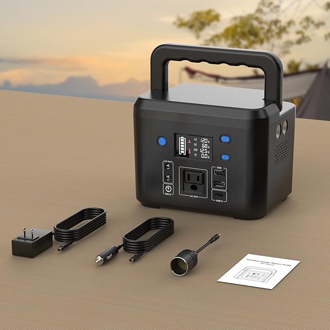 200W Portable Power Station, Powkey 120Wh/33, 000mAh Power Bank - Image 8