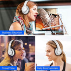 Uliptz Wireless Bluetooth Headphones, 65H Playtime, 6 EQ Sound Modes, HiFi - Image 7