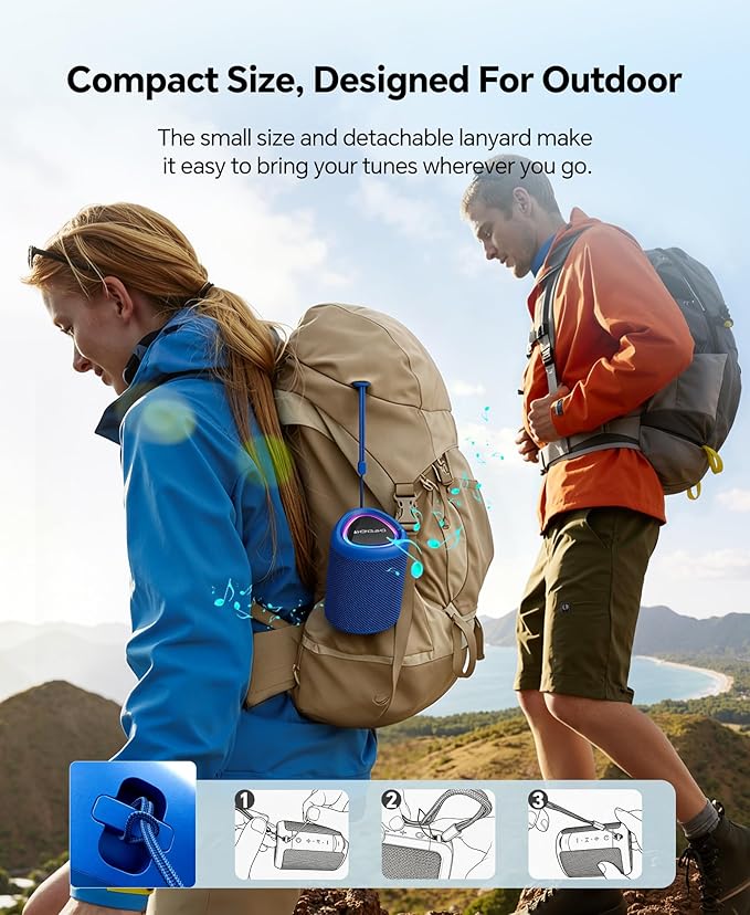 Portable Bluetooth Speaker Beach Essentials: Powerful Crystal Clear - Image 3
