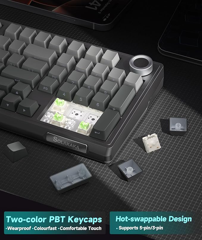 KI99 Pro 96% Wireless Mechanical Keyboard, RGB Gaming Keyboard, Hot-Swappable - Image 4
