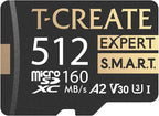 TEAMGROUP T-Create S.M.A.R.T A2 512GB Micro SDXC U3 V30 4K R/W Speed up to by TEAMGROUP