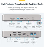 StarTech.com Universal USB4 & Thunderbolt 4 Docking Station, Quad Display on - Image 2