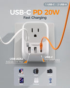 Type M Adapter for South Africa Plug 2 Pack, TESSAN South Africa Power Adapter - Image 4