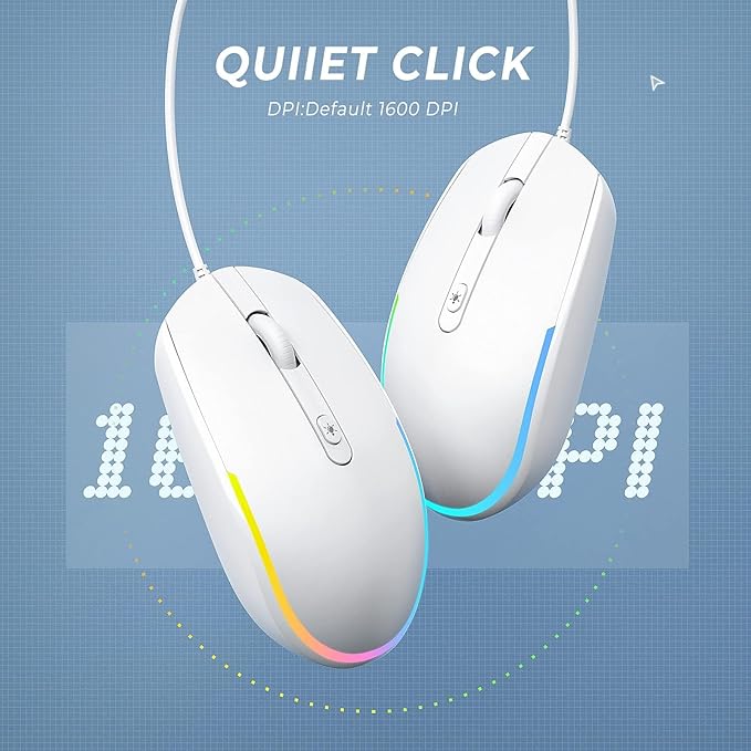 Seenda Wired RGB Backlit Optical LED Mouse - Image 3
