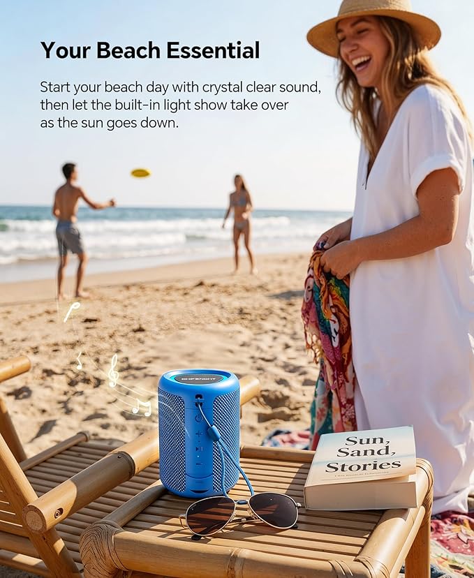 Portable Bluetooth Speaker Beach Essentials: Powerful Crystal Clear - Image 6