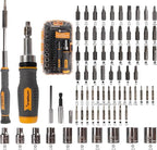 MULWARK Screwdriver Bit Set & Socket Kit, 77-Pieces Ratcheting Screwdriver Set - Image 2