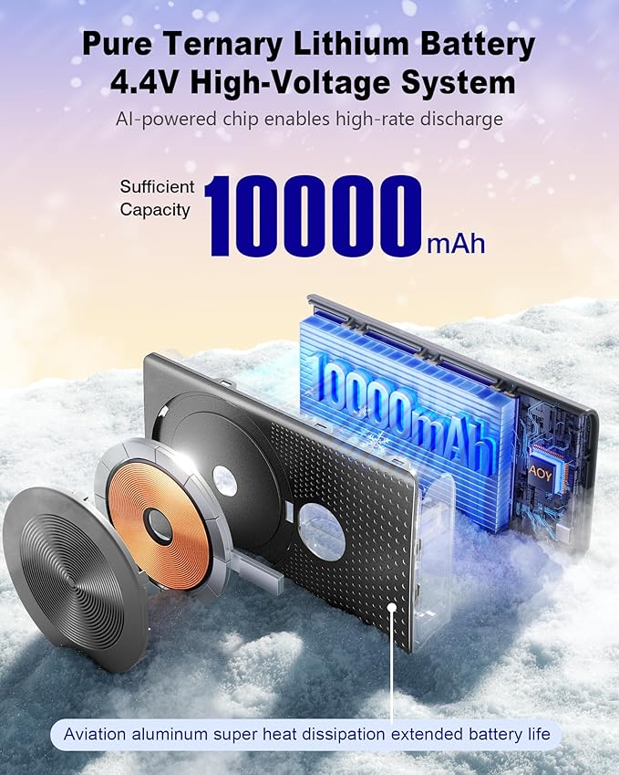 Kesguar Magnetic Portable Charger, 10000mAh 22.5W PD Super Fast Charging - Image 3