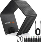 N-Type 16BB Portable Solar Panels 30W Foldable Solar Panels Charger ETFE Solar by SOKIOVOLA