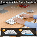 Full-Size Metal Wireless Keyboard and Mouse - Image 6