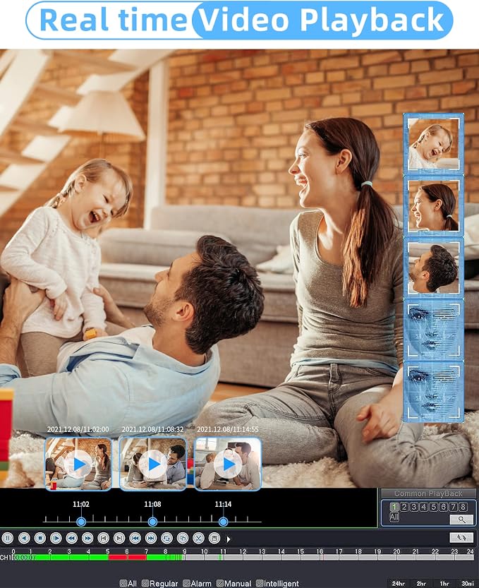 16CH ExpandableWESECUU Poe Security Camera System, 4K CCTV Camera Security - Image 5