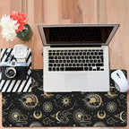 Gaming Desk Pad Large Extra Length Clouds, Moon and Sun Mouse Pad Keyboard - Image 6