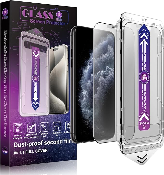 2 Pack Matte Screen Protector for iPhone 11 Pro Max and iPhon XS MAX 6.5-Inch by SHANG+PIN+JIA