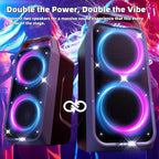 Portable Bluetooth Speaker: 240W Peak Powerful Loud Sound Deep Bass Wireless - Image 7