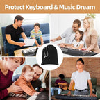 Upright Piano Keyboard Dust Cover, Stretchy Music Dirt Proof Keyboard Cover - Image 6