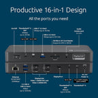 Kensington SD5910T DisplayLink Docking Station Thunderbolt 4, Quad 4K - Image 3