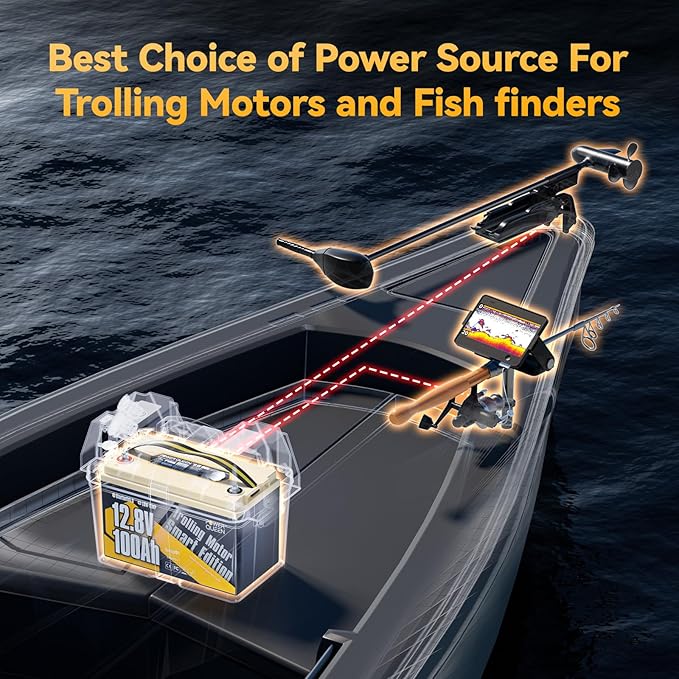 Power Queen 12V 100Ah Group 31 LiFePO4 Battery Bluetooth 5.0, Deep Cycle - Image 5