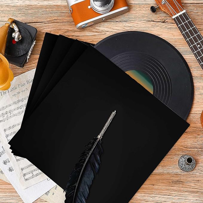 Colarr 30 Pcs 12 Inch Vinyl Record Sleeves 350gsm Blank Album Jackets Cardboard - Image 7
