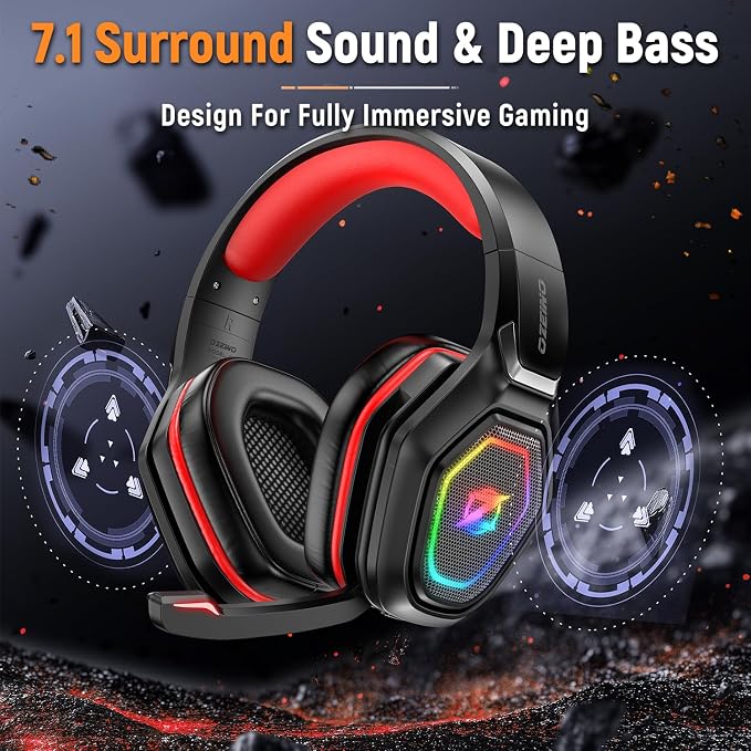 Wireless Gaming Headset with Flip Microphone - Image 3