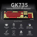 Hexgears GK735 Wired Mechanical Gaming Keyboard, Hot-Swappable Full-Size - Image 2