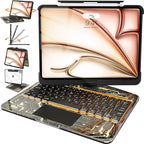 Intermerge for iPad 9th 10.2 inch Keyboard Case, 360° Transparent Multi-Touch by Intermerge