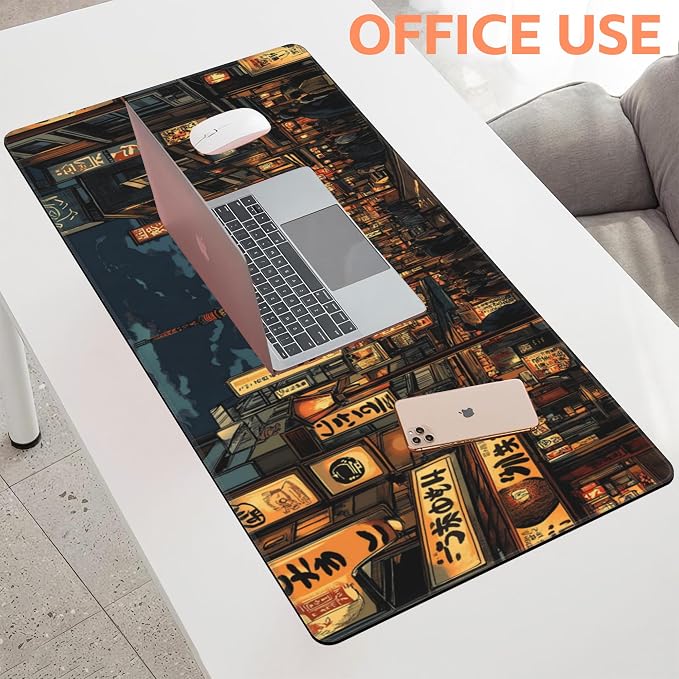 Mouse Pad Large Bustling Street Non-Slip Game Desk Mat - Image 5