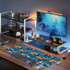 Koi Carps Desk Mat, Large Swimming Koi Fish Gaming Keyboard Mouse Pad, Non-Slip - Image 6