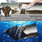 Mouse Pad, Large Walking Elephant Desk Mat, Extended Non-Slip Gaming Keyboard - Image 4