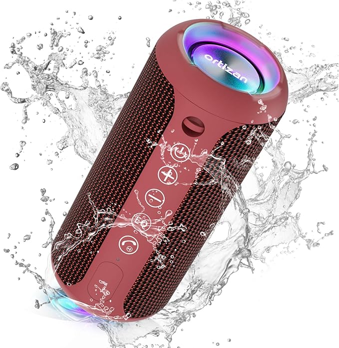 Ortizan X10 Portable Bluetooth Speaker, 24W Stereo Sound, IPX7 Waterproof by Ortizan