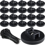 Yookeer 120 Pieces Magnetic Zip Tie Mount Multipurpose Cable Holder Magnets by Yookeer