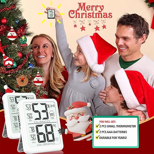 Antonki 2-Pack Room Thermometer, Digital Small Hygrometer Indoor Thermometer - Image 7