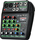 DJ Audio Mixer, DJ Mixers 4 Channel Sound Board by PROFESSIONALAUDIOEQUIPMENT